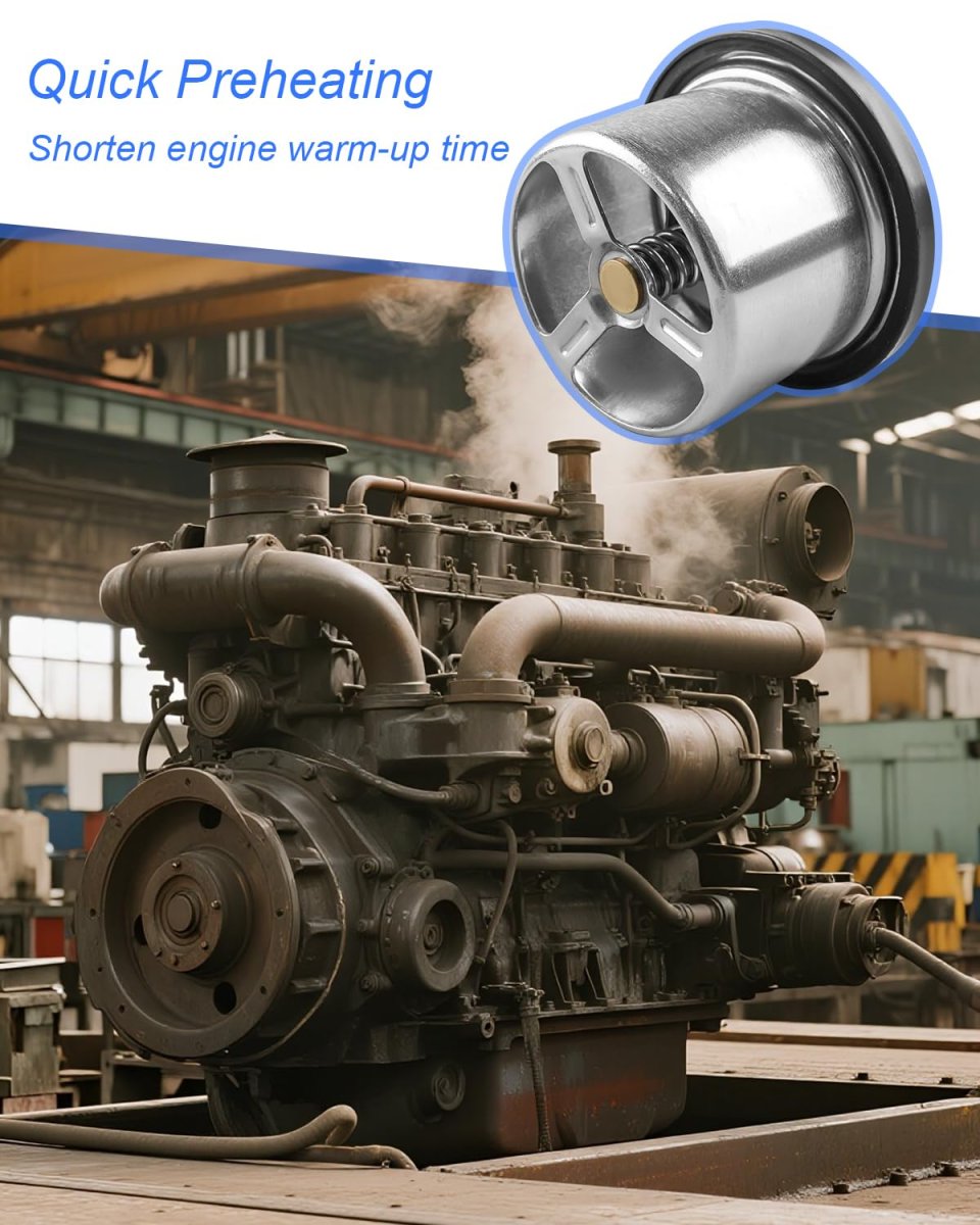 2 Pcs 160 Degrees Thermostat For Detroit Diesel S60 S50 Engine Replace 23503827 023503827 681848 68182 Degrees Thermostat For