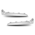 Chrome Fog Light Molding Trim For Subaru Forester 2017 2018 Left And Right 2pcs Silver Abs Exterior Finish 57708sg010 