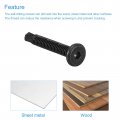 Uxcell Hex Socket Self Tapping Screws 1 4 X 1-5 8 410 Stainless Steel Sheet Metal Flat Head Drilling Screw 50pcs Black