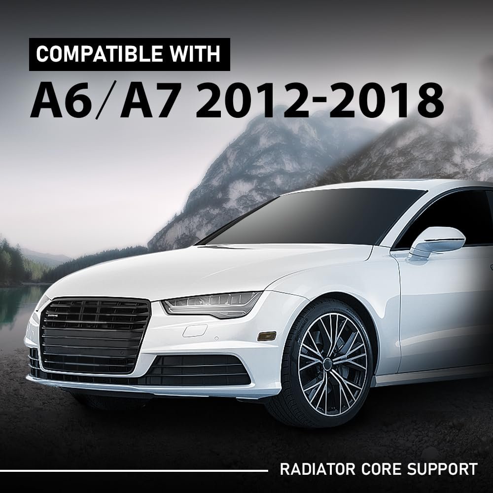 G-plus Lower Radiator Core Support Mount Bracket Holder Compatible With Audi A6 A7 2012-2018 4g0805201 4g0-805-201