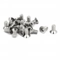 M6x12mm 304 Stainless Steel Flat Head Torx Machine Screws Fastener 20pcs 