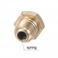 Uxcell Push Button Grease Oil Cup M6x1 Stainless Steel For Lubrication System 4pcs