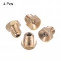 Uxcell Push Button Grease Oil Cup M6x1 Stainless Steel For Lubrication System 4pcs