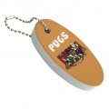 Pugs Games Rpg Floating Keychain Oval Foam Boat Buoy Key Float For Fishing Sailing And Water Sports 3 2 In X 1 4 0 8 
