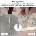 Uxcell Automatic Center Punch 5-inch Spring-loaded Hole Puncher Marker Hand Tool Adjustable Red For Wood Metal Plastic 2pcs