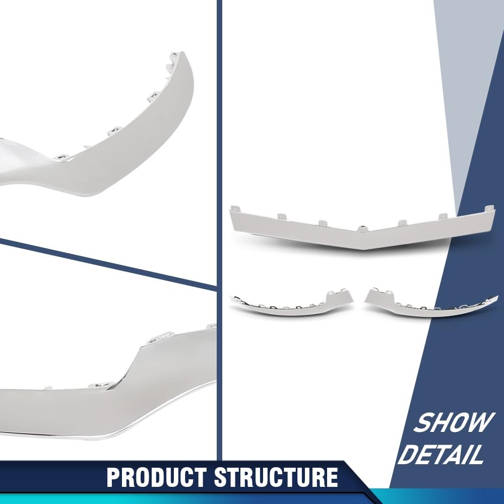 Front Bumper Molding Trim 3pcs For Benz W207 E-class E350 E400 E550 2014 2015 2016 2017 A2078850774 A2078850874 A2078850974