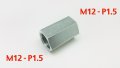 Autobahn88 Anti-rusted Steel Hose End Fitting M12 X 5 Female To M12x1 Hex 22 L 43mm 1 7 Code Ftm519