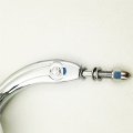 Smt-chromed Aluminum Teardrop Mirror Compatible With 1999a C2003 Sportster 883 Deluxe Xlh883 Skull Zombie Emblem See