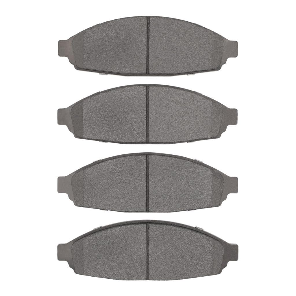 Disc Brake Pads For Mercury Marauder 2003 2004 Semi Metallic Friction 0 65 Inner Thickness 2 42 In Outer Height Front Position