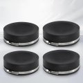 4 Pcs 6 Flexible Pvc Cap With Stainless Steel Clamps Sewer Cleanout Black Pipe Inner Diameter 3 Suitable For Pipes 