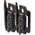 25 Pack Cosmas 14280-orb Oil Rubbed Bronze 3 4 Inch Full Inset Partial Wrap Ball Tip Cabinet Hinge Pair 