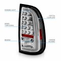 Amerilite For 2000-2006 Toyota Tundra Standard Access Cab C-type Led Tube Chrome Replacement Brake Tail Lights Pair Passenger