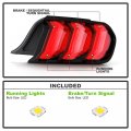 Acanii For 2018-2021 Ford Mustang W O Chrome Stripe Led Sequential Signal Tail Lights Brake Lamps Right Passenger Side