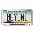 Ipick Image Made For Honda Ridgeline Dual Logo 3d Embossed Letters On Mirror Chrome Metal License Plate Frame