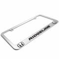 Ipick Image Made For Honda Ridgeline Dual Logo 3d Embossed Letters On Mirror Chrome Metal License Plate Frame