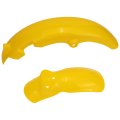 Carbpro 63111-04411-25y 53111-04420-25y Front Rear Fender Set For Suzuki Jr50 1978-1999 Yellow Guard S290 