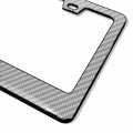 Ipick Image For Chevrolet Corvette C8 Stingray In 3d On Silver Real 3k Carbon Fiber Finish Abs Plastic License Plate Frame