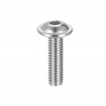 Uxcell Flanged Button Head Socket Cap Screws M6 22mm Hex Drive 304 Stainless Steel Fasteners Bolts Fully Threaded Machine Screw