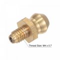 Uxcell Brass Straight Grease Fitting M4 X 0 7mm Thread Hydraulic Accessories 10pcs