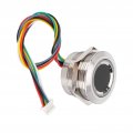 Circular Fingerprint Module Capacitive Identification Scanner With 2 Color Ring Indicator Light