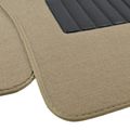 Bdk Classic Carpet Floor Mats For Car Auto Universal Fit -front Rear With Heelpad Medium Beige