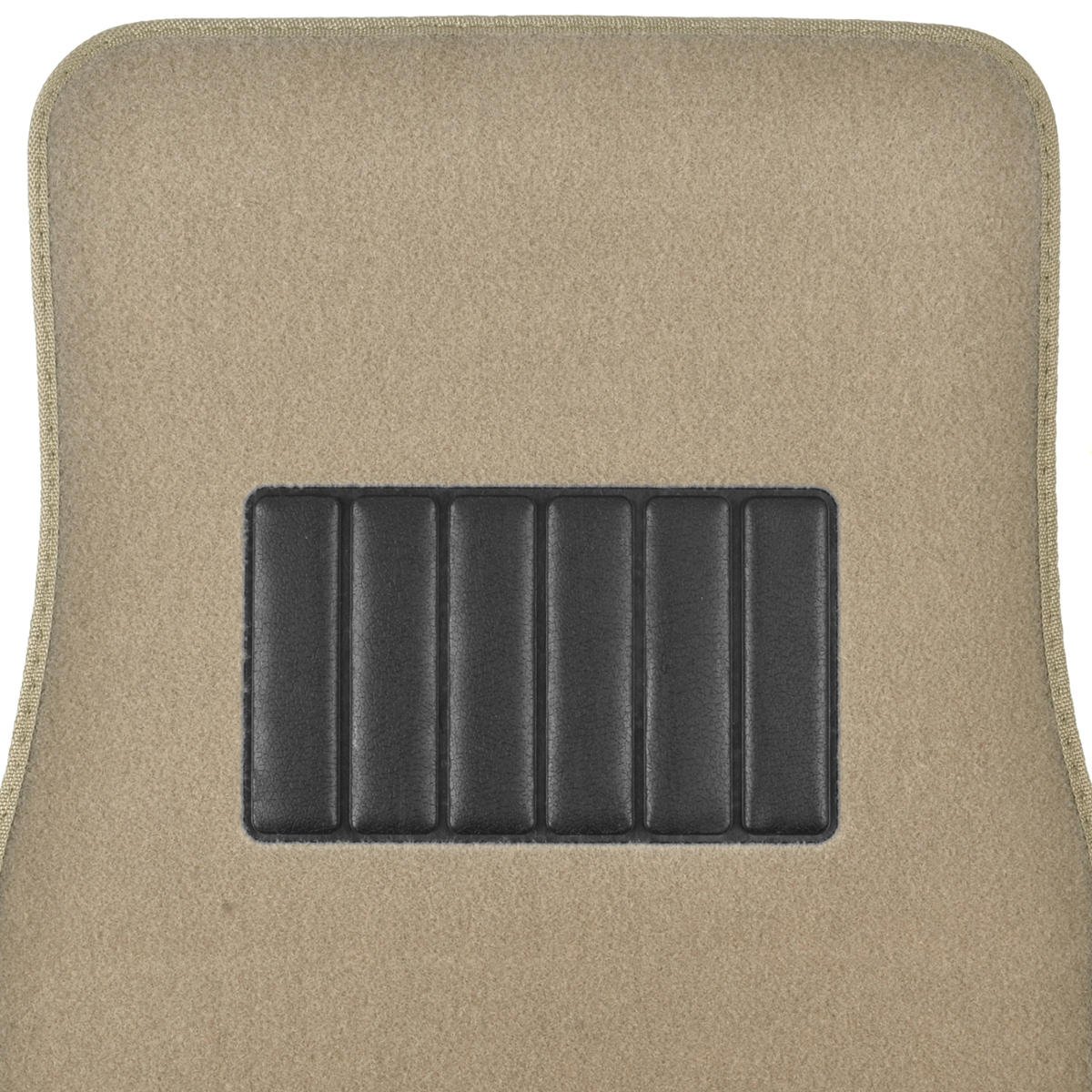 Bdk Classic Carpet Floor Mats For Car Auto Universal Fit -front Rear With Heelpad Medium Beige