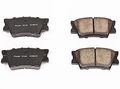 16-1212 Z16 Evolution Rear Ceramic Brake Pads Low Dust Formula With Thermal Scorched Surfaces For Fast Break In Chamfered And 