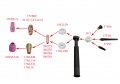 Riverweld Tig Gas Lens Collet Bodies Large Diameter 45v204 0 040a  1 0mm Orifice Fit Sr Wp 17 18 26 Welding Torch 2pk