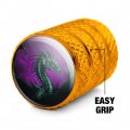 Black Dragon Valve Stem Caps For Tire Rim Wheel Aluminum Yellow