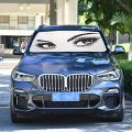 Oarencol Beautiful Women Eye Eyelashes Windshield Sun Shade Umbrella Makeup Full Lashes Foldable Car Front Window Sunshade