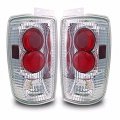 Chrome Clear Lens Altezza Taillight Lamps Compatible With Ford Expedition 97-02 Rear Replacement 