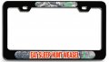 Eat Sleep Hunt Weasel Hunting Bl 3d Metal License Plate Frame Auto Suv Truck Tag Holder S1 