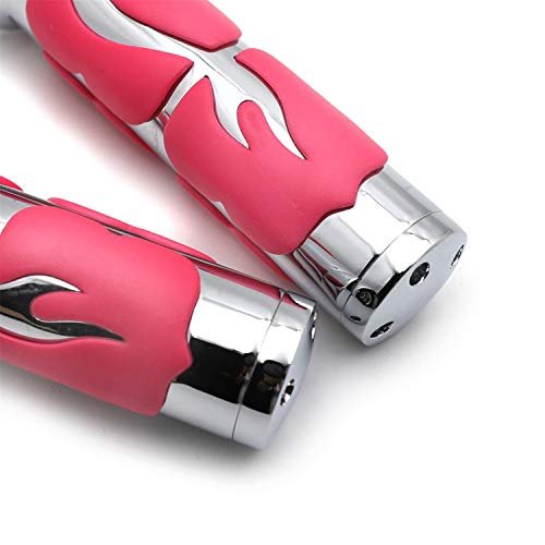 Flame Hand Grip For Kawasaki Drifer Nomad Classic 800 1500 1600 Vulcan 2000 Pink B01c0ssiq2