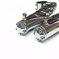 1 1-1 4 Highway Stiletto 4475 Pegs Clamp For Honda Vt750 Shadow 750 Vt750c Ace Chrome Body Black Rubber Aftermarket Products 