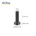 Black Oxide Slotted Button Head Screws 10pcs 6-48 X 1 2 Carbon Steel Machine Screw For Furniture And Electrical Components