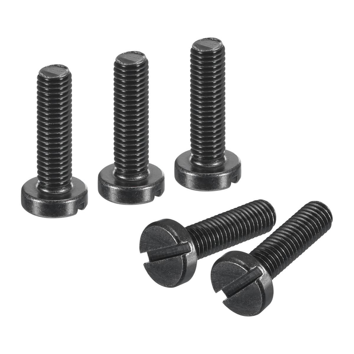 Black Oxide Slotted Button Head Screws 10pcs 6-48 X 1 2 Carbon Steel Machine Screw For Furniture And Electrical Components