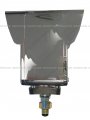 Niuparts Pedestal Fender Light 52 Led 4 Square Three Stud Mount Dual Face Red Amber With Chrome Bezel And Visor Lh Rh