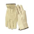 Mens Cowhide Leather Work Gloves By Wells Lamont Y0135 L 