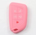 2 Pack Silicone 5 Button Smart Key Fob Cover For Cadillac Ct4 Ct5 2020 2021 2022 2023 Rubber Remote Case Protector With