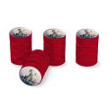 Christmas Polar Bear Valve Stem Caps For Tire Rim Wheel Aluminum Red 