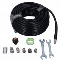 Leapiture Sewer Jetter Kit Drain Cleaner Hose 100ft Pressure Washer 5800psi 1 4 Inch Npt With 2 Wrench High