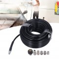Leapiture Sewer Jetter Kit Drain Cleaner Hose 100ft Pressure Washer 5800psi 1 4 Inch Npt With 2 Wrench High