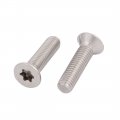Uxcell M5x20mm 304 Stainless Steel Fully Thread Flat Head Torx Screws Fasteners 40pcs