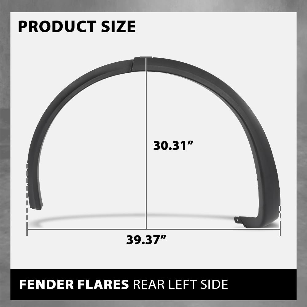 Fender Wheel Flare Molding Trim Arch Left Rear For Tesla Model X 2016 2021 Black 1032529000e Jyh8583mbkl00g 1035290 00 G