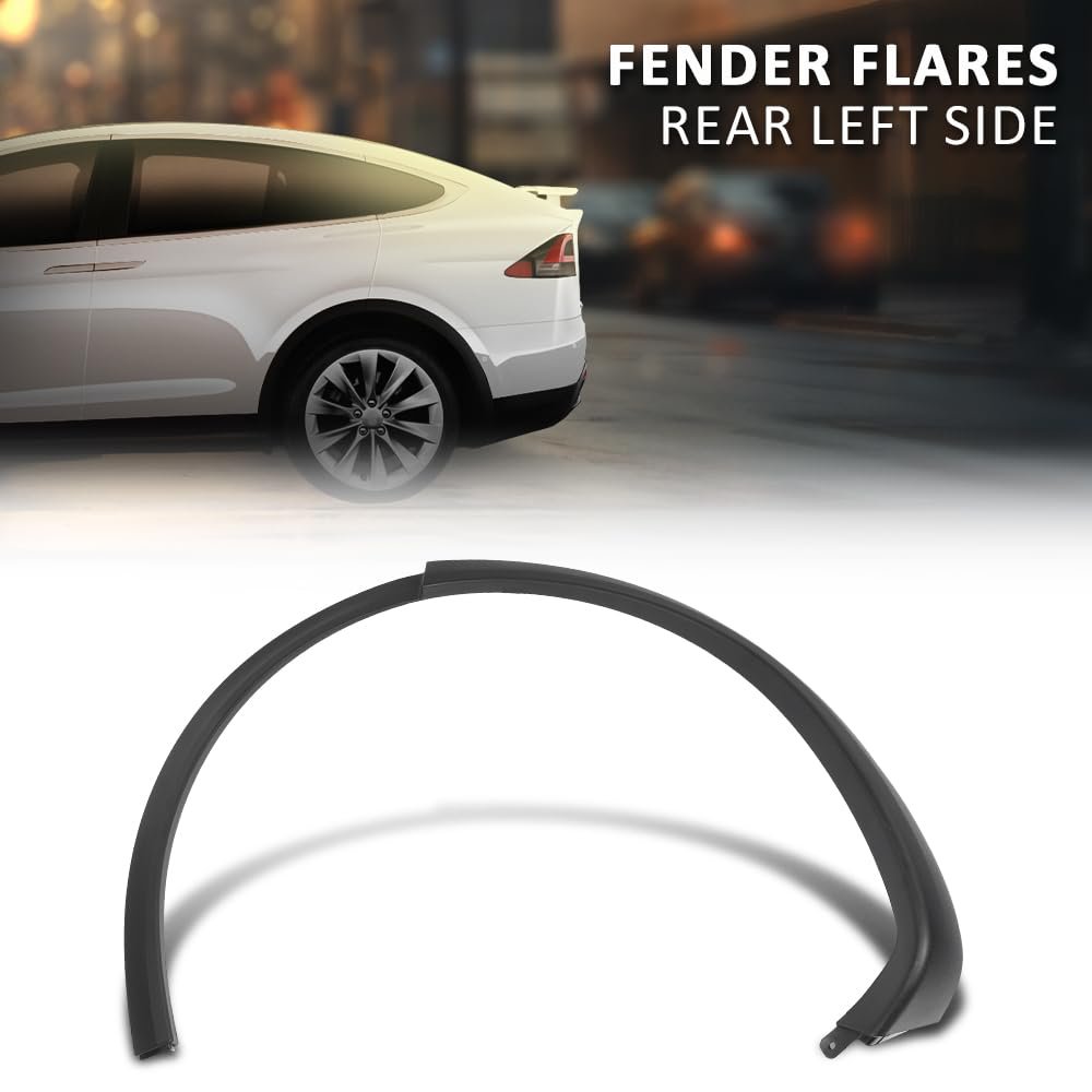 Fender Wheel Flare Molding Trim Arch Left Rear For Tesla Model X 2016 2021 Black 1032529000e Jyh8583mbkl00g 1035290 00 G