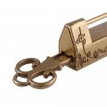 A Set Of Antique Brass Door Bolt And Flower Bird Lock Key Pins For Locks Handles Box Buckles 11cm