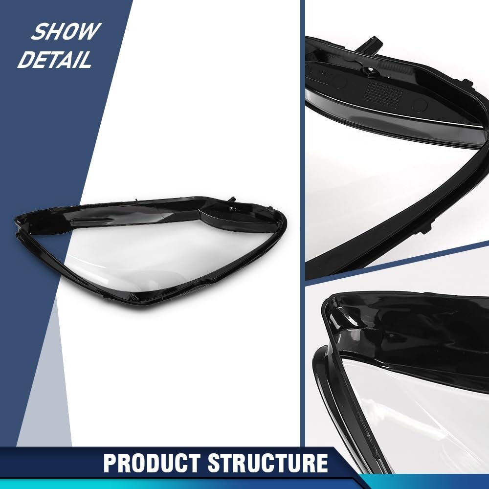 Front Headlight Lens Shell Cover Left Driver Side 1 Pc For Benz C-class W205 2015 2016 2017 A2059067303 Headlamp Clear