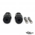Httmt- Mt030-013-25-bk- Black Motorcycle Spike Handlebar Risers Inch 1 25mm Diameter 5 Tall