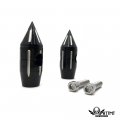 Httmt- Mt030-013-25-bk- Black Motorcycle Spike Handlebar Risers Inch 1 25mm Diameter 5 Tall