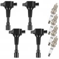 Aintier Ignition Coil Coils Iridium Spark Plugs Uf655 For Mazda 2011 2012 2013 2014 2 L4 1 5l